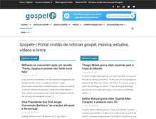 Tablet Screenshot of gospelmais.com.br