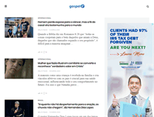 Tablet Screenshot of noticias.gospelmais.com.br